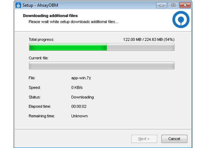 Install Ahsay to Windows