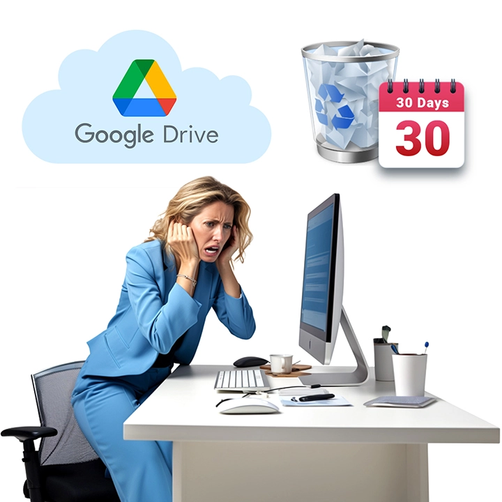 Google Drive does not have a user level data backup