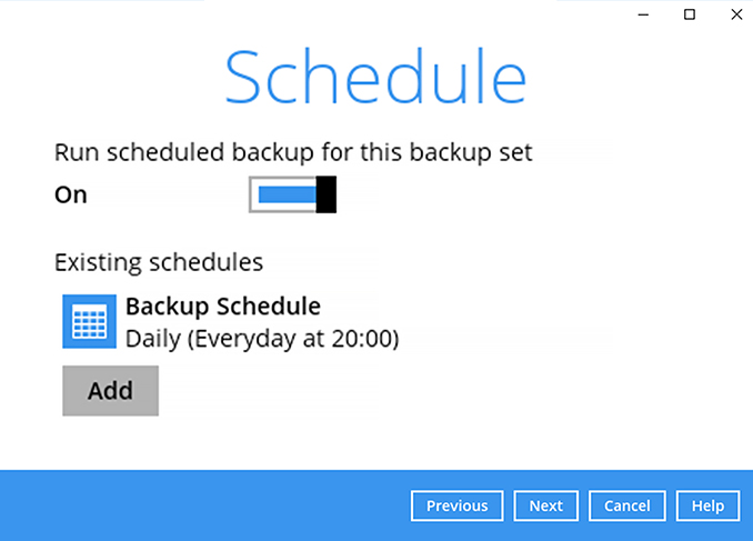 How to create a Microsoft Exchange Server (individual mail) backup