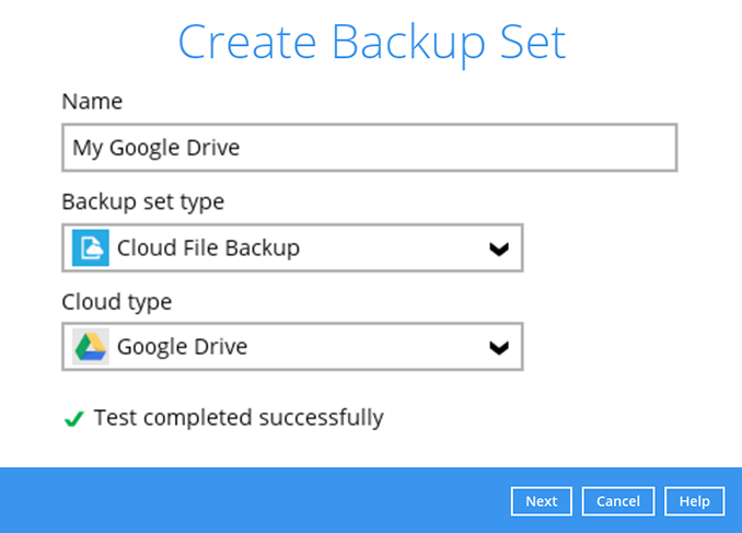 How to create a Google Drive cloud file backup