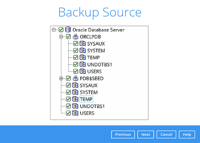 Backup Oracle