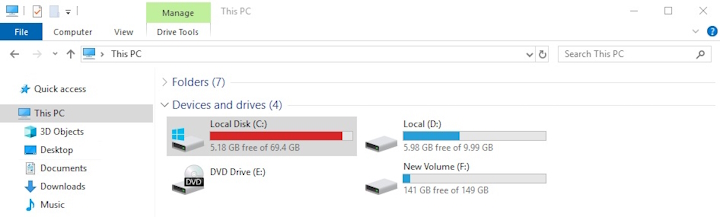 Check Disk Space