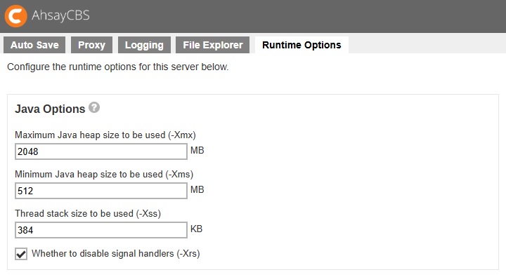 Java Heap Size