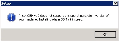 Unsupported message