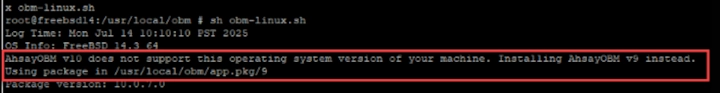 Unsupported message