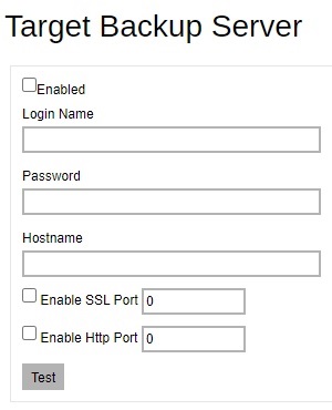 Add Backup Server