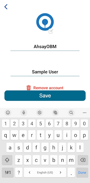 Edit account name