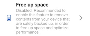 Free up space
