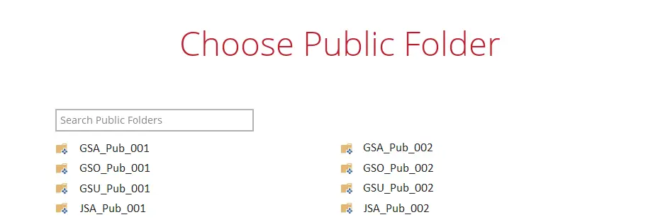 Alternate Public Folder