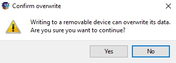 Confirmation Window