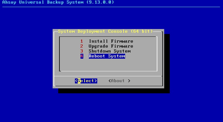 Restart AhsayUBS