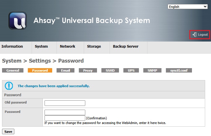 AhsayUBS WebAdmin