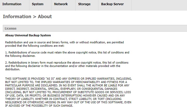 AhsayUBS WebAdmin