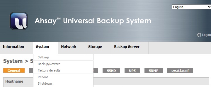 AhsayUBS WebAdmin