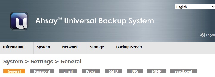 AhsayUBS WebAdmin