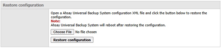 AhsayUBS WebAdmin