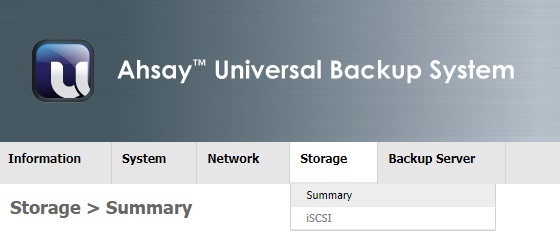 AhsayUBS WebAdmin