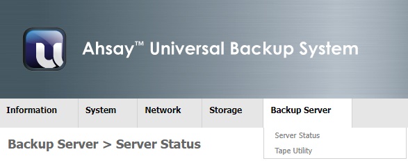 AhsayUBS WebAdmin