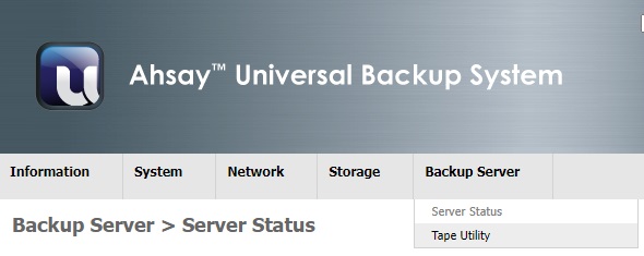 AhsayUBS WebAdmin