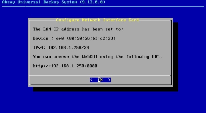AhsayUBS System Management Console
