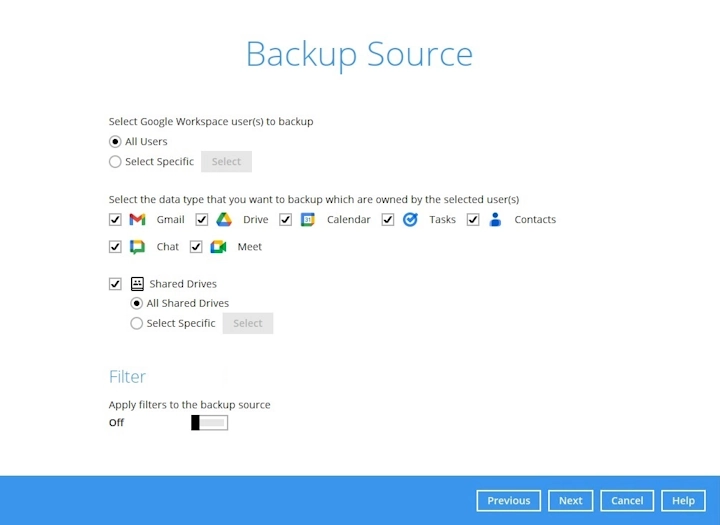 Backup source