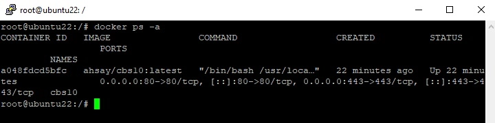 Docker status