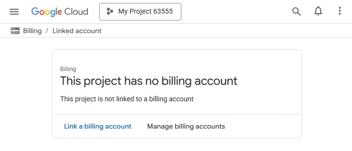 Link billing account