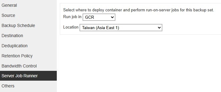 Server Job Runner Tab
