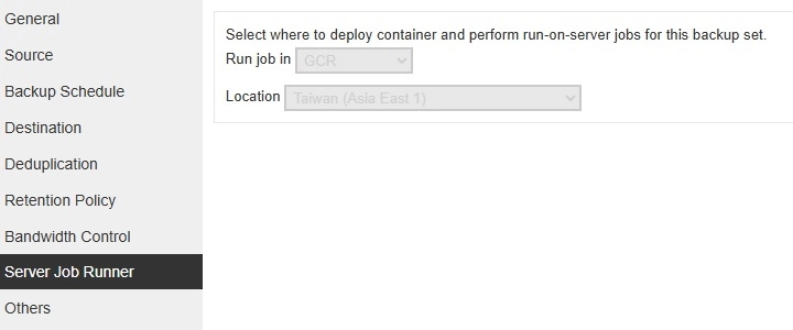 Server Job Runner Settings