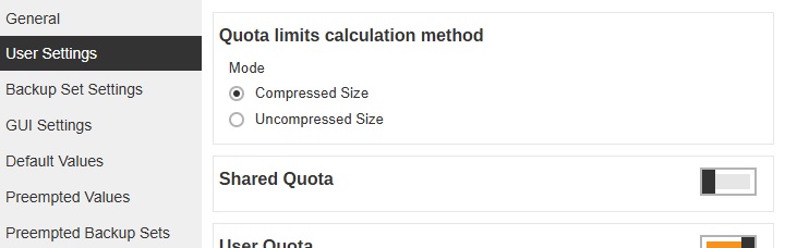Storage Quota