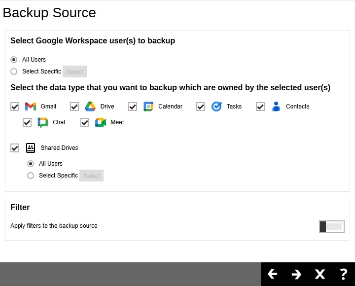 Backup Source for AhsayOBM