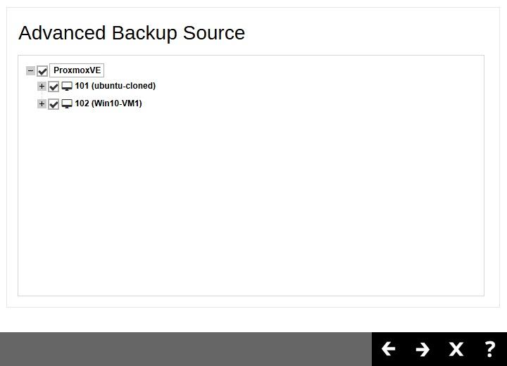 Proxmox Backup Set