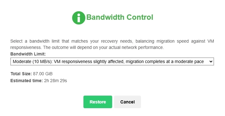 Bandwidth Control