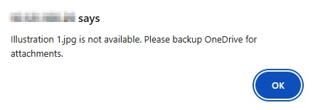 Error message