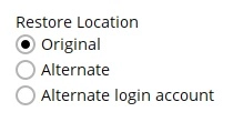 Restore Location