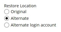 Restore Location
