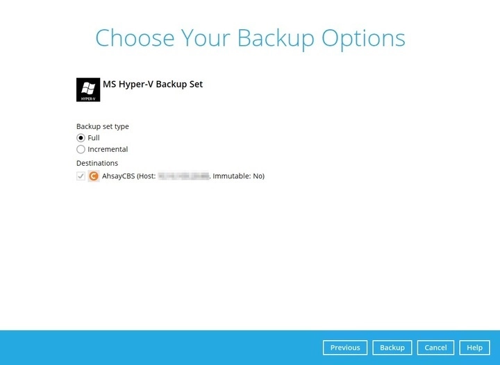 Backup Options