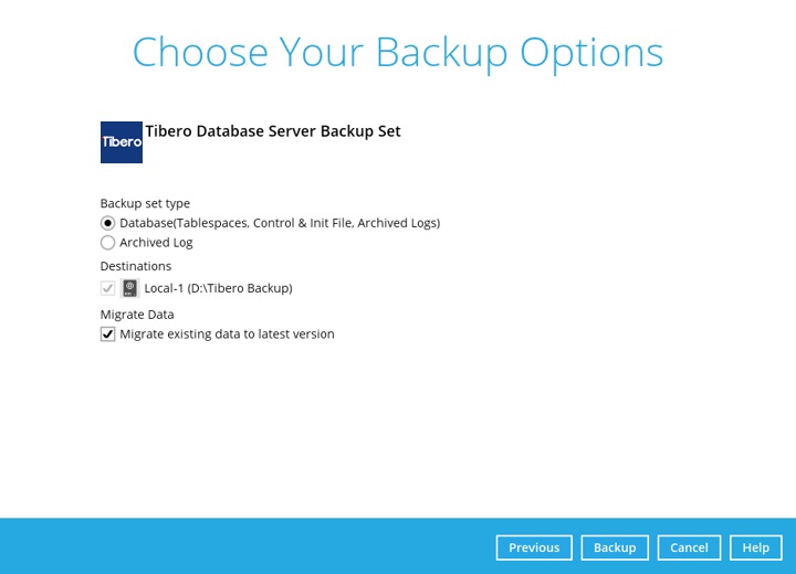 Backup Options