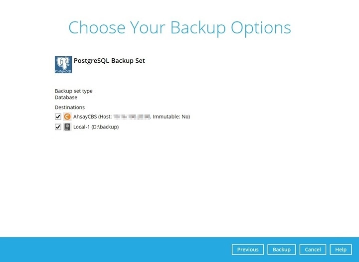 Backup Options