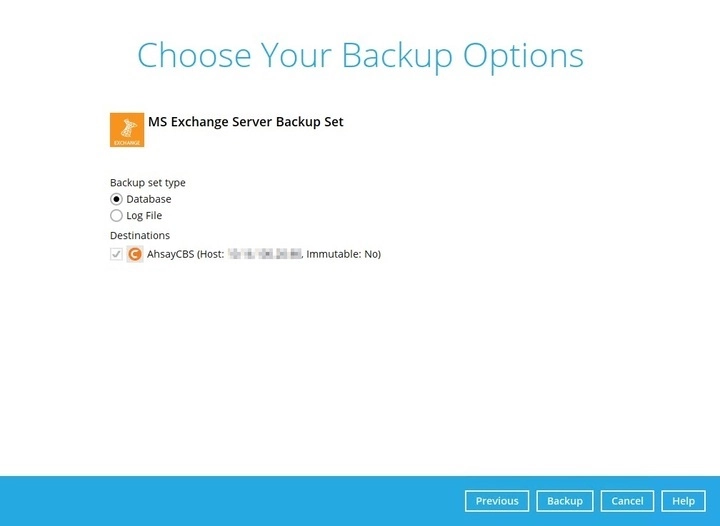 Backup Options