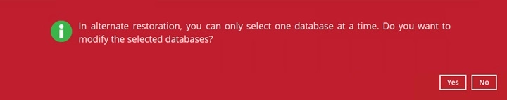 Alternate Location Warning