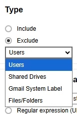 Exclude