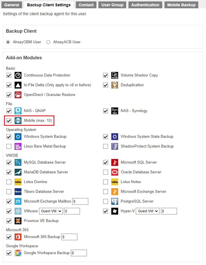 Mobile Add-on Module