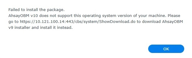 Failed Installation