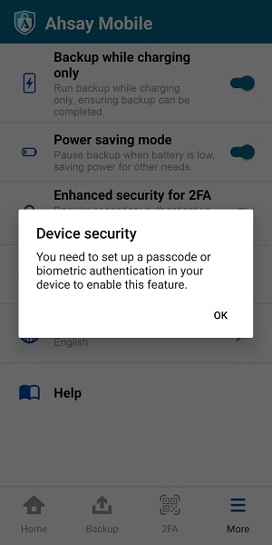Enhanced security for 2FA