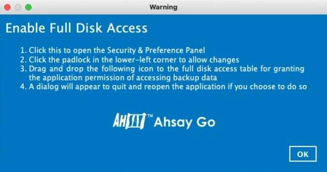 Full Disk Access