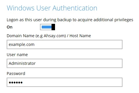 Windows User Authentication
