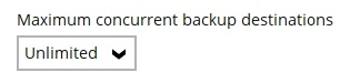 Concurrent Backup Destination