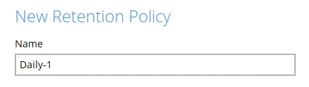 Advanced Retention Policy