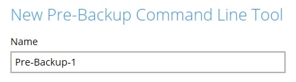 Pre-Backup Command Line Tool